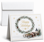 A-7 FOLDING Notecard (Open to the top)
